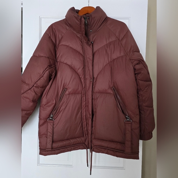 Andrew Marc Strehla Puffer Quilted Jacket color fig, size L - Picture 7 of 11